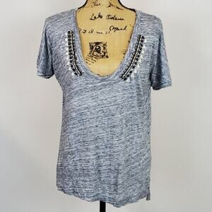 J. Crew Beaded tee sz M